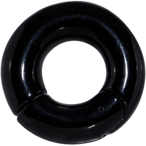 00G 5/8 Black PVD Steel Hinged Segment Ring