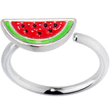 18G 3/8 Red Green Juicy Watermelon Fruit Nose Hoop