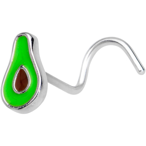 20G 1/4 Groovy Avocado Nose Screw