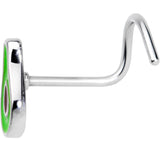 20G 1/4 Groovy Avocado Nose Screw