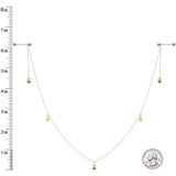 14G 9/16 Yellow Flower Bee Dangle Nipple Chain