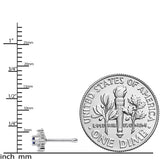 20G 5/16 Clear Blue CZ Gem Snowflake Christmas Nose Bone