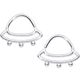 14G 1/2 Outer Space UFO Nipple Ring Set