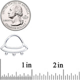 14G 1/2 Outer Space UFO Nipple Ring Set