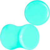 Aqua Acrylic Saddle Plug Set 8G to 00G