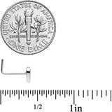 20G 5/16 Lesbian Pride Heart L Shaped Nose Ring