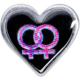 20G 5/16 Lesbian Love Heart L-Shaped Nose Ring