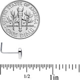 20G 5/16 Lesbian Love Heart L-Shaped Nose Ring