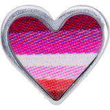 20G 5/16 Lesbian Pride Heart Nose Bone