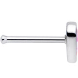 20G 5/16 Lesbian Pride Heart Nose Bone