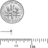 20G 5/16 Lesbian Pride Heart Nose Bone