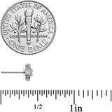 20G 1/4 Clear CZ Gem Snowflake Christmas Nose Bone