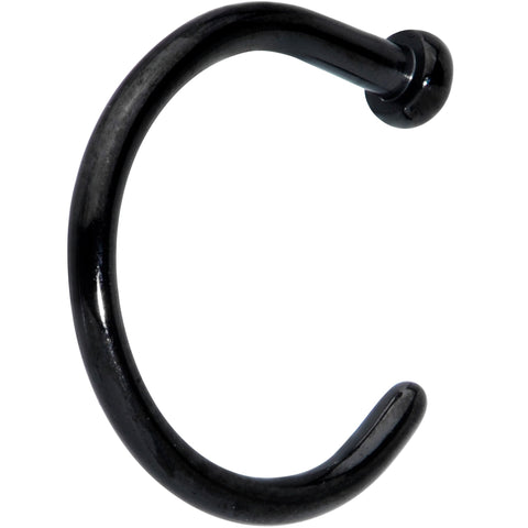 18G 5/16 Black PVD Implant Grade Titanium Disc Nose Hoop