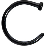 18G 5/16 Black PVD Implant Grade Titanium Disc Nose Hoop