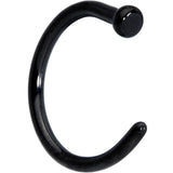 18G 5/16 Black PVD Implant Grade Titanium Disc Nose Hoop