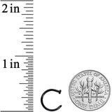 18G 5/16 Black PVD Implant Grade Titanium Disc Nose Hoop