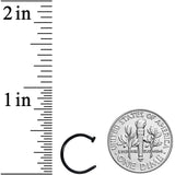 18G 3/8 Black PVD Implant Grade Titanium Disc Nose Hoop