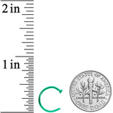 18G 3/8 Green PVD Implant Grade Titanium Disc Nose Hoop