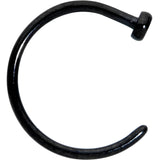 20G 5/16 Black PVD Implant Grade Titanium Disc Nose Hoop