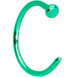 20G 5/16 Green PVD Implant Grade Titanium Disc Nose Hoop