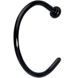20G 3/8 Black PVD Implant Grade Titanium Disc Nose Hoop