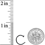 20G 3/8 Black PVD Implant Grade Titanium Disc Nose Hoop