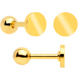 18G Clear CZ Gem Gold Tone Heart Cartilage Tragus Set of 8