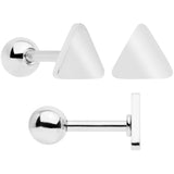 18G Clear CZ Gem Heart Cartilage Tragus Set of 8