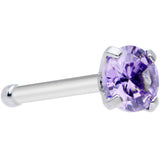 20G 1/4 Purple 3mm Gem Nose Bone
