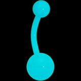 Blue Glow in the Dark Effect Belly Ring