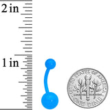 Blue Glow in the Dark Effect Belly Ring