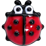 20G 1/4 Red Insect Ladybug Nose Bone