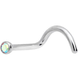 18G Aurora 2mm Grade 23 Titanium Press Fit Left Nose Ring Screw