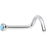 18G Aurora 2mm Grade 23 Titanium Press Fit Left Nose Ring Screw