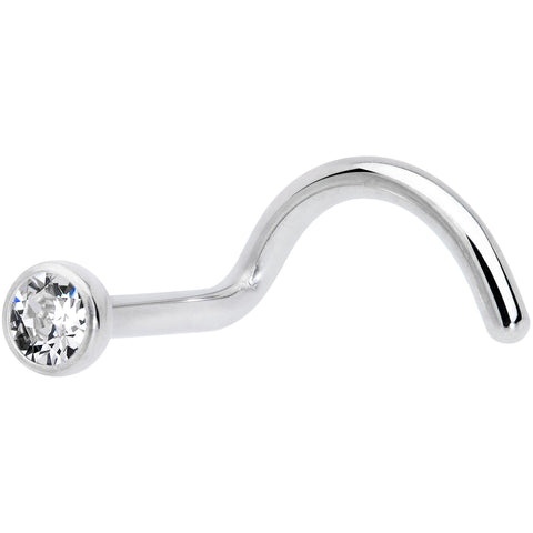 18G Clear 2.5mm Grade 23 Titanium Press Fit Left Side Nose Screw