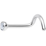 18G Clear 2.5mm Grade 23 Titanium Press Fit Left Side Nose Screw