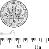 18G Clear 2.5mm Grade 23 Titanium Press Fit Left Side Nose Screw