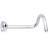 20G Clear 2.5mm Grade 23 Titanium Press Fit Left Side Nose Screw