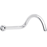 20G Clear 1.5mm Grade 23 Titanium Press Fit Left Side Nose Screw