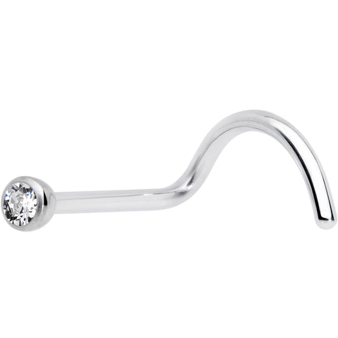 20G Clear 2mm Grade 23 Titanium Press Fit Left Side Nose Screw