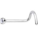 20G Clear 2mm Grade 23 Titanium Press Fit Left Side Nose Screw