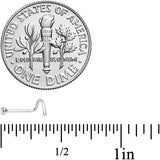 20G Clear 2mm Grade 23 Titanium Press Fit Left Side Nose Screw