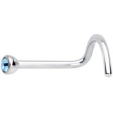 20G Aqua 2mm Grade 23 Titanium Press Fit Left Side Nose Screw