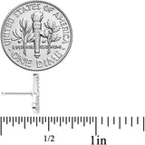 20G 1/4 Clear CZ Gem Shear Scissors Nose Bone