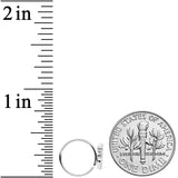 18G 3/8 Clear CZ Gem Amazing Om Nose Hoop