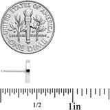 20G 1/4 Clear Black CZ Gem Yin Yang Nose Bone