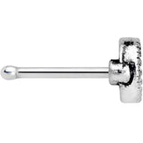 20G 5/16 Textured Crescent Moon Nose Bone