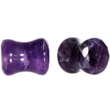 0G Purple Amethyst Saddle Plug Set