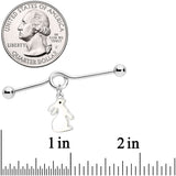 14G Easter Bunny Glow in the Dark Dangle Project Bar 38mm