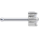 20G 5/16 Clear CZ Gem Triple Triangle Nose Bone